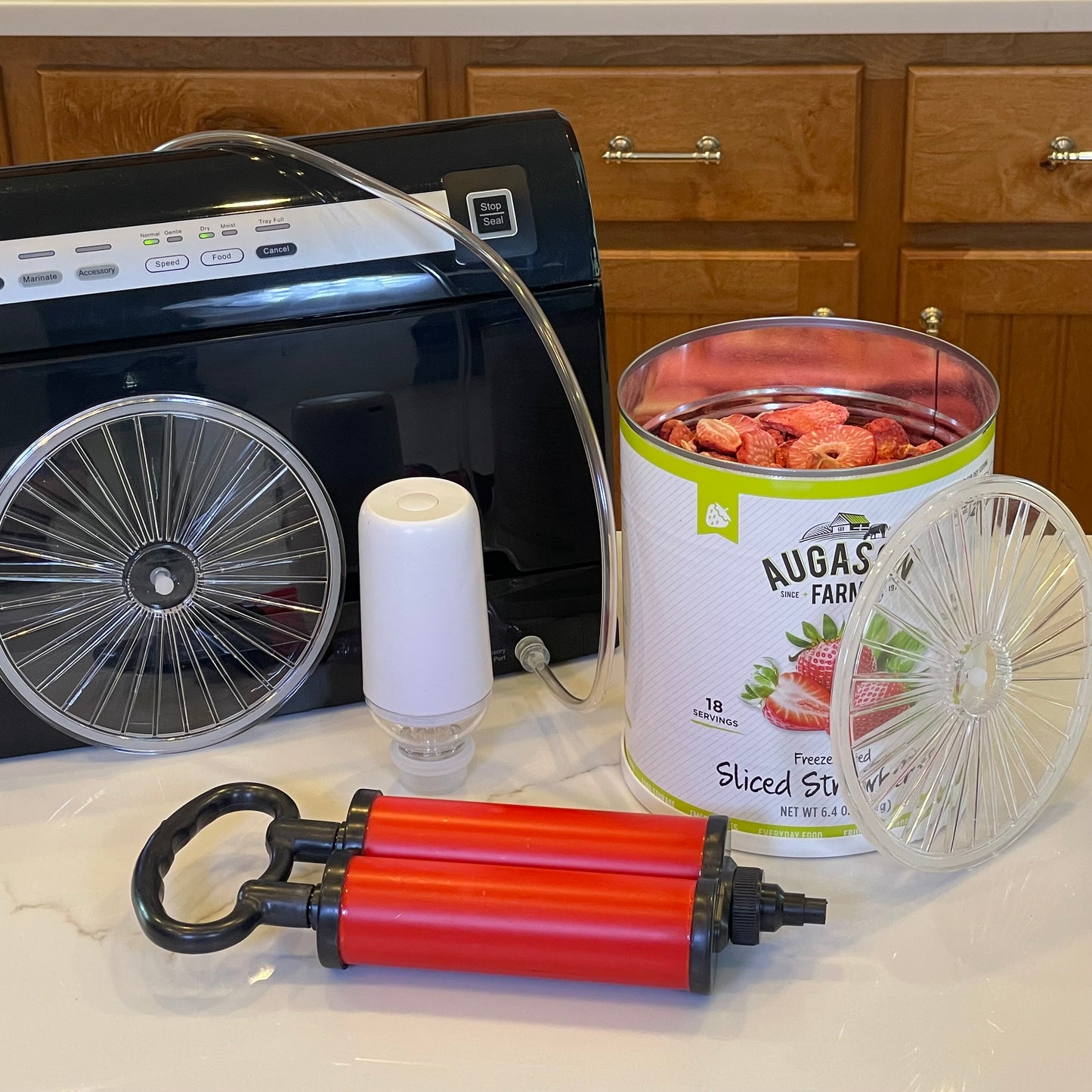 Vacuum Lids For #10 Can & Manual Pump Starter Bundle
